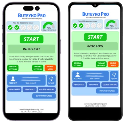 The Advanced Buteyko and Buteyko Pro apps